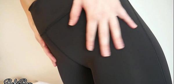  Horny Step Sis Wants My Cum in Panties and Pull Up Her Yoga Pants